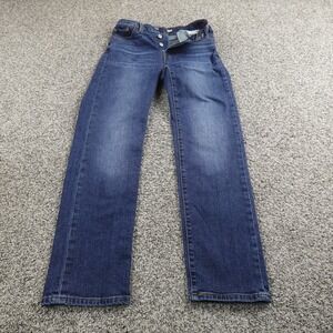 Levis Jeans Womens 25 Dark Blue Denim Pants Wedgie‎ High Rise Straight Stretch